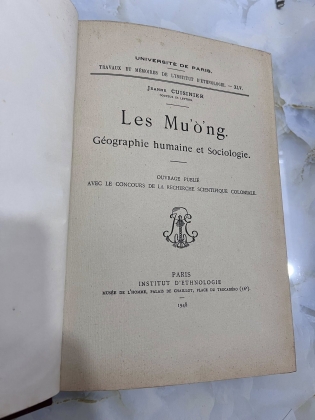 Les Mường - địa lý nhân văn và xã hội học (JEANNE CUISINIER)