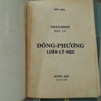 ĐÔNG PHƯƠNG LUẬN LÝ HỌC - NHẤT HẠNH