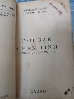 ĐÔI BẠN CHÂN TÌNH - HERMANN HESSE (VŨ ĐÌNH LƯU DỊCH)