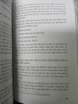 XÂY DỰNG SẢN PHẨM DU LỊCH ĐẶC THÙ ĐỒNG BẰNG SÔNG CỬU LONG
