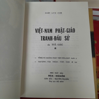 VIỆT NAM PHẬT GIÁO TRANH ĐẤU SỬ - TUỆ GIÁC