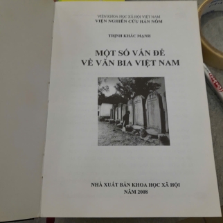 MỘT SỐ VẤN ĐỀ VỀ VĂN BIA VIỆT NAM (BÌA CỨNG) - TRỊNH KHẮC MẠNH