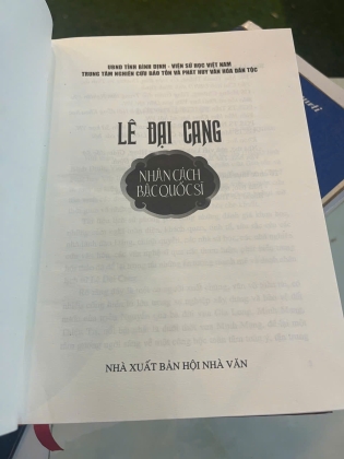LÊ ĐẠI CANG NHÂN CÁCH BẬC QUỐC SĨ