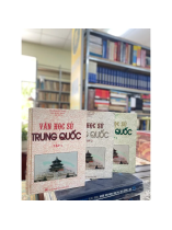 VĂN HỌC SỬ TRUNG QUỐC (TẬP 1, 2, 3) (BÌA CỨNG) - CHƯƠNG BỒI HOÀN, LẠC NGỌC MINH