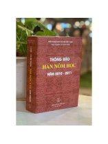 THÔNG BÁO HÁN NÔM HỌC NĂM 2010 - 2011