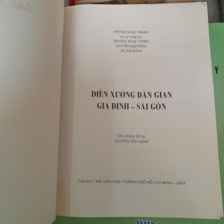 DIỄN XƯỚNG DÂN GIAN GIA ĐỊNH - SÀI GÒN - HUỲNH NGỌC TRẢNG
