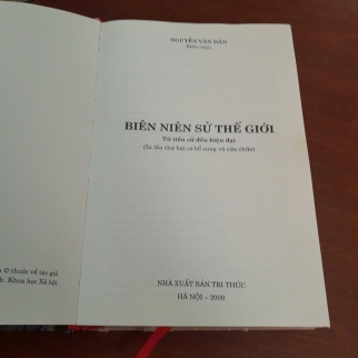 BIÊN NIÊN SỬ THẾ GIỚI TỪ TIỀN SỬ ĐẾN HIỆN ĐẠI - NGUYỄN VĂN DÂN