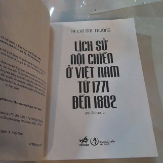 LỊCH SỬ NỘI CHIẾN Ở VIỆT NAM TỪ 1771 ĐẾN 1802 - TẠ CHÍ ĐẠI TRƯỜNG