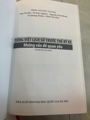 TIẾNG VIỆT LỊCH SỬ TRƯỚC THẾ KỶ XX - NHỮNG VẤN ĐỀ QUAN YẾU (BÌA CỨNG) - ĐINH VĂN ĐỨC