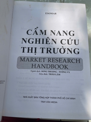 CẨM NANG NGHIÊN CỨU THỊ TRƯỜNG (BÌA CỨNG) - ESOMAR 