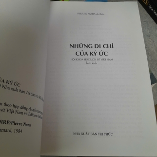 NHỮNG DI CHỈ CỦA KÝ ỨC - PIERRE NORA