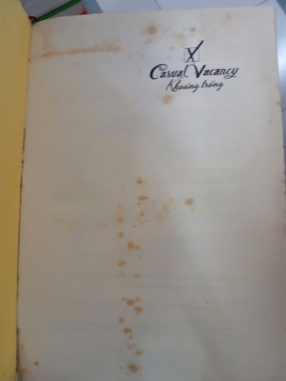 THE CASUAL VACANCY - KHOẢNG TRỐNG - J. K. ROWLING (VƯƠNG MỘC DỊCH)