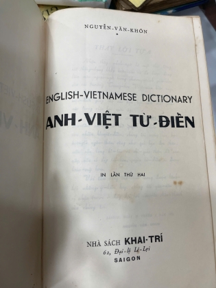 ANH VIỆT TỪ ĐIỂN - NGUYỄN VĂN KHÔN 