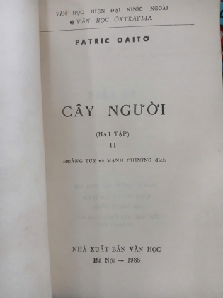 CÂY NGƯỜI (TRỌN BỘ 2 TẬP) - PATRIC OAITƠ