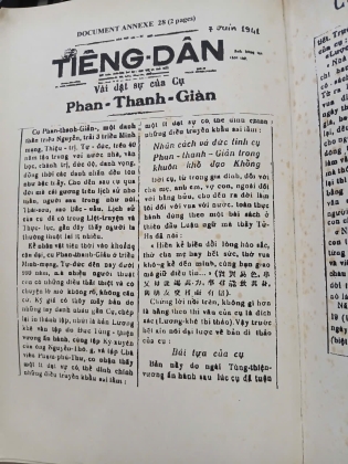 PHAN THANH GIAN PATRIOTE ET PRECURSEUR DU VIETNAM MODERNE - PHAN THI MINH LÊ, PIERRE PH. CHANFREAU