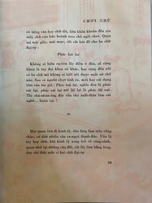 CHƠI CHỮ - LÃNG NHÂN ( BẢN ĐẶC BIỆT SỐ 285)