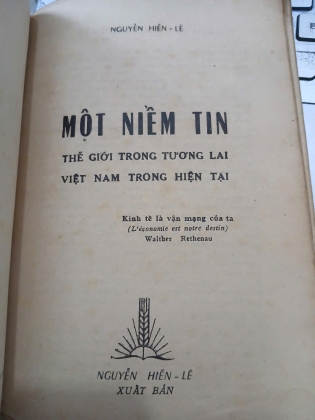 MỘT NIỀM TIN - NGUYỄN HIẾN LÊ