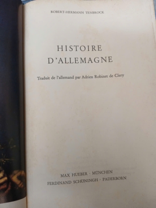 HISTOIRE D' ALLEMAGNE (LỊCH SỬ NƯỚC ĐỨC) - TENBROCK