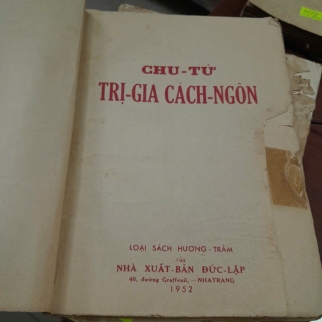 TRỊ GIA CÁCH NGÔN - CHU TỬ