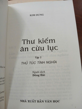 THƯ KIẾM ÂN CỪU LỤC - KIM DUNG
