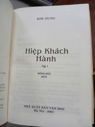 HIỆP KHÁCH HÀNH - KIM DUNG (Đông Hải dịch)