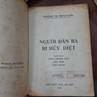 NGƯỜI ĐÀN BÀ BỊ HỦY DIỆT - SIMONE DE BEAUVOIR ( TRẦN THANH TÂM, HUY ANH, VIỆT DŨNG DỊCH)