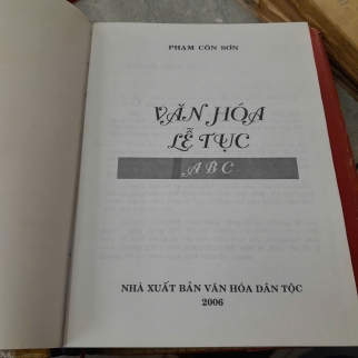 VĂN HÓA LỄ TỤC - PHẠM CÔN SƠN
