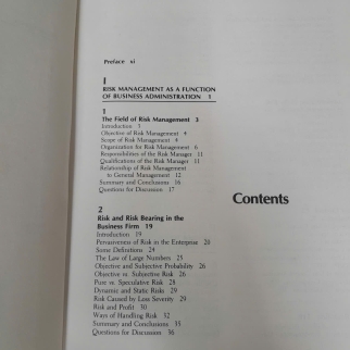 RISK MANAGEMENT: TEXT AND CASES - MARK R. GREENE, OSCAR N. SERBEIN