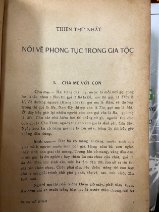 VIỆT NAM PHONG TỤC - PHAN KẾ BÍNH 