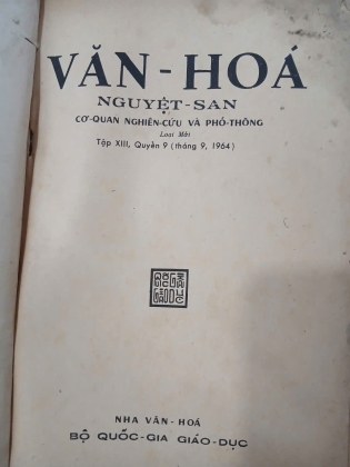 VĂN HÓA NGUYỆT SAN (TẬP XIII - QUYỂN 9) 