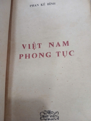 VIỆT NAM PHONG TỤC - PHAN KẾ BÍNH 