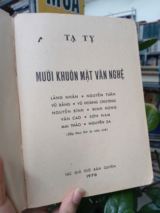MƯỜI KHUÔN MẶT VĂN NGHỆ - TẠ TỴ