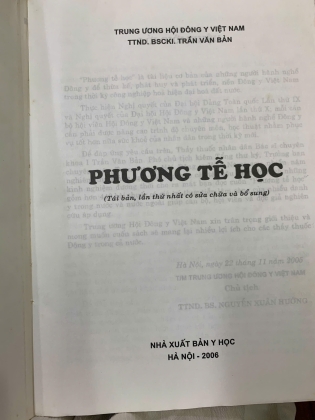 PHƯƠNG TỄ HỌC - TRẦN VĂN BẢN 