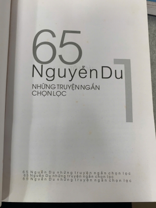 65 NGUYỄN DU NHỮNG TRUYỆN NGẮN CHỌN LỌC (TẬP 1, 2)