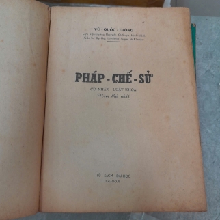 PHÁP CHẾ SỬ VIỆT NAM - VŨ QUỐC THÔNG 