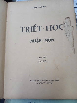 TRIẾT HỌC NHẬP MÔN - KARL JASPERS (BẢN DỊCH CỦA TẾ XUYÊN)