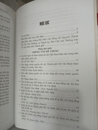 MỘT SỐ VẤN ĐỀ VỀ XÂY DỰNG CHÍNH QUYỀN ĐÔ THỊ TỪ THỰC TIỄN THÀNH PHỐ HỒ CHÍ MINH (BÌA CỨNG)