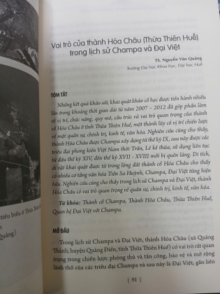 NHỮNG VẤN ĐỀ LỊCH SỬ VÀ VĂN HÓA CHAMPA 