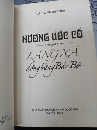 HƯƠNG ƯỚC CỔ LÀNG XÃ ĐỒNG BẰNG BẮC BỘ - VŨ DUY MỀN 