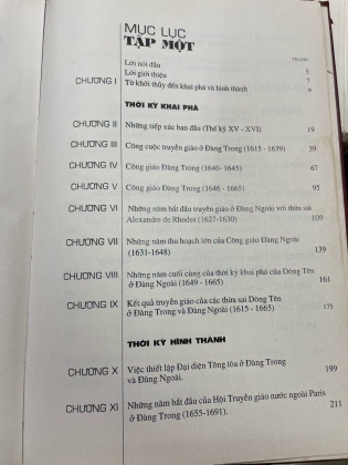 LỊCH SỬ PHÁT TRIỂN CÔNG GIÁO Ở VIỆT NAM (TẬP I-II) - TRƯƠNG BÁ CẦN