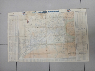 BẢN ĐỒ ĐÔ THÀNH SÀI GÒN NĂM 1968