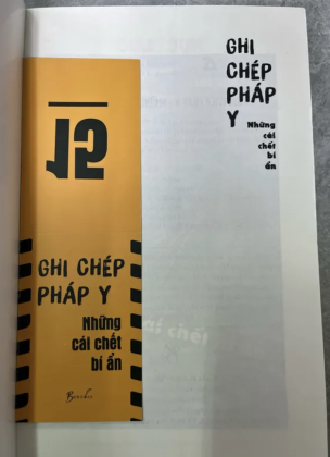 GHI CHÉP PHÁP Y - LƯU BÁT BÁCH, LƯU HIỂU HUY, LIÊU TIỂU ĐAO