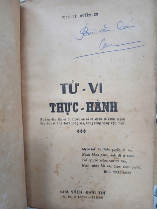 TỬ VI THỰC HÀNH - DỊCH LÝ HUYỀN CƠ