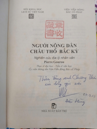 NGƯỜI NÔNG DÂN CHÂU THỔ BẮC KỲ - PIERRE GOUROU [CÓ CHỮ KÝ DỊCH GIẢ ĐÀO HÙNG]