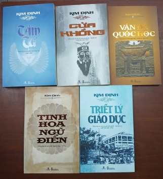 COMBO 5 TỰA CỦA KIM ĐỊNH : TÂM TƯ, CỬA KHỔNG, VẤN ĐỀ QUỐC HỌC, TINH HOA NGỮ ĐIỂN, TRIẾT LÝ GIÁO DỤC