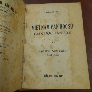 VIỆT NAM VĂN HỌC SỬ GIẢN ƯỚC TÂN BIÊN ( TẬP 1 VÀ 2) - PHẠM THẾ NGŨ