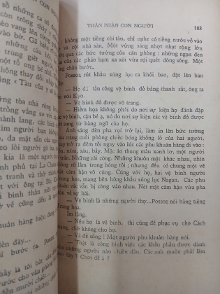THÂN PHẬN CON NGƯỜI - ANDRE MALRAUX (BẢN DỊCH: LÊ THANH HOÀNG DÂN VÀ MAI VI PHÚC)