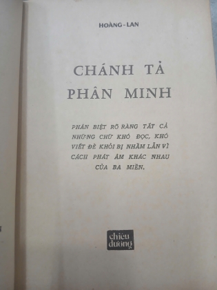 CHÁNH TẢ PHÂN MINH - HOÀNG LAN 