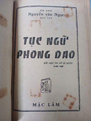 TỤC NGỮ PHONG DAO (TRỌN BỘ) - NGUYỄN VĂN NGỌC 