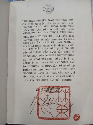 TỤC NGỮ PHONG DAO TẬP 2 (BẢN ĐẶC BIỆT) - NGUYỄN VĂN NGỌC 